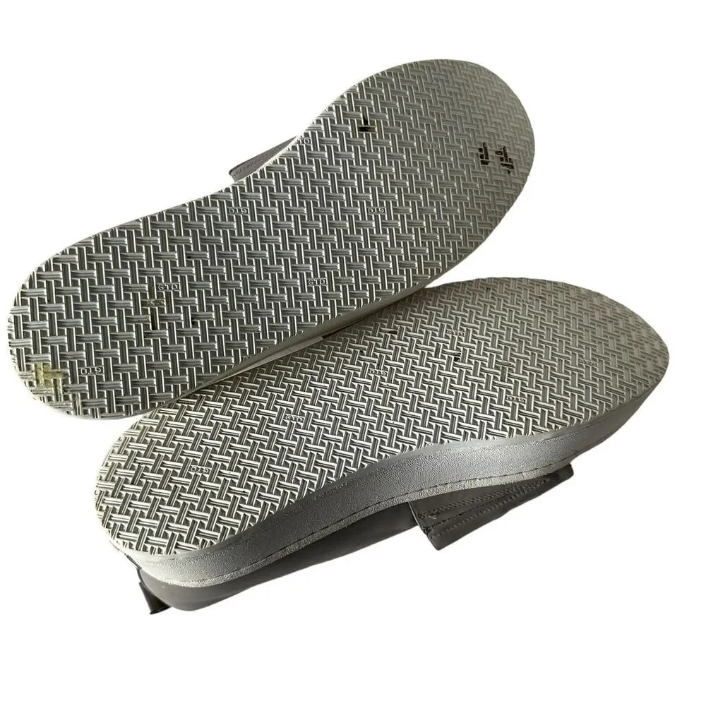 Vince Women's Platform Sneakers Size 9 Wallace Leather‎ Gray Slip On Shoes